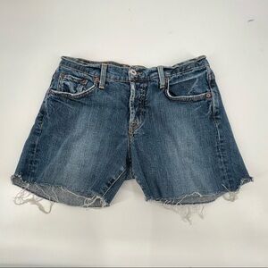 Lucky Brand Cut Off Distressed Button Fly Jean Shorts Size 4 (27) Women’s